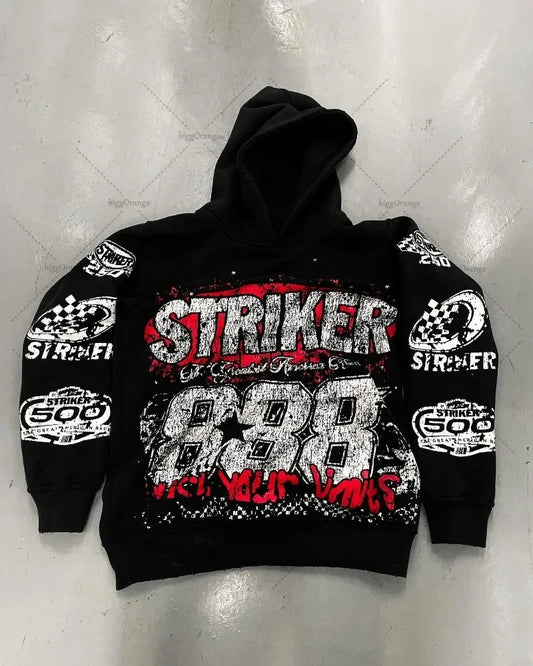 pullover sweatshirt hoodie retro striker